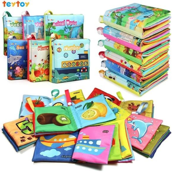 My First Soft Book,teytoy Nontoxic Fabric Baby Cloth Books Early Education Toys - Picture 1 of 6